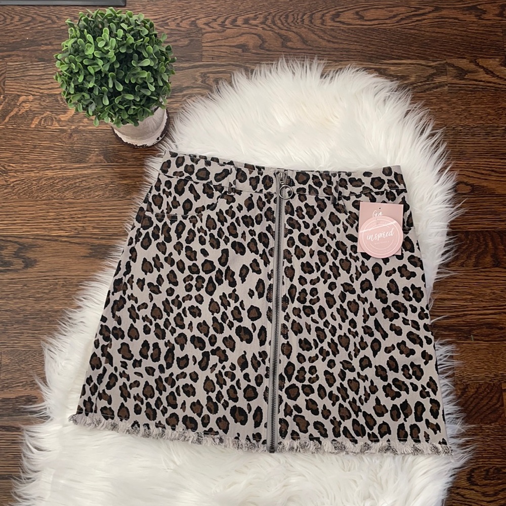 Animal Print Skirt NWT